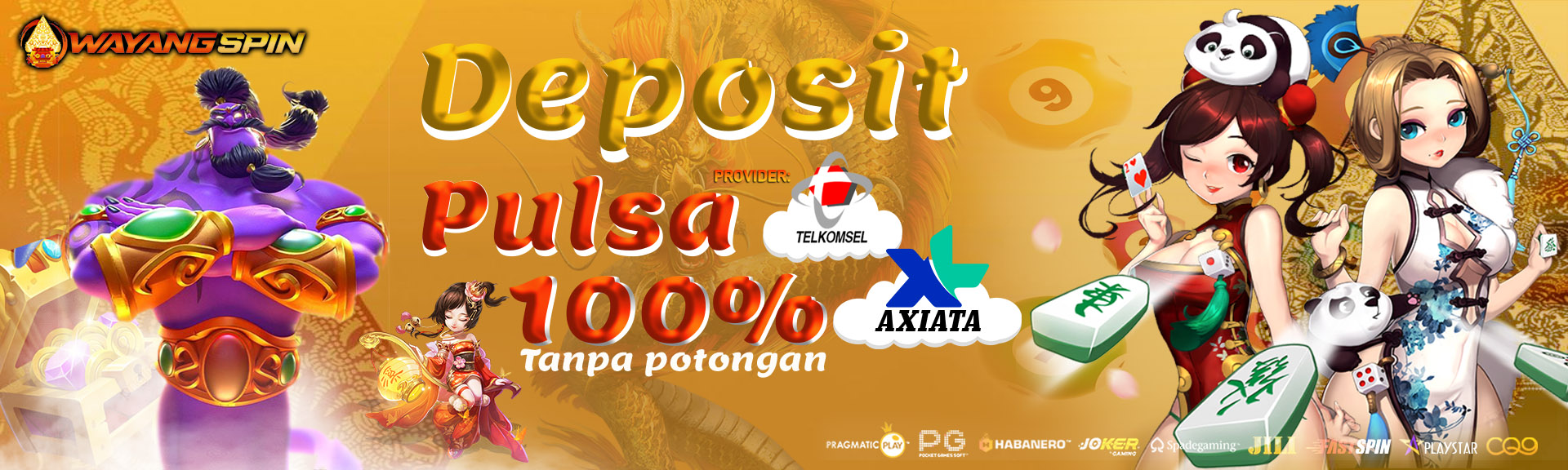 Deposit Pulsa Tanpa Potongan